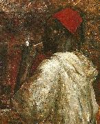Ernst Josephson Rokande neger oil on canvas